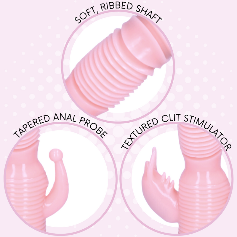 soft shaft, tapered anal probe, clit stimulator