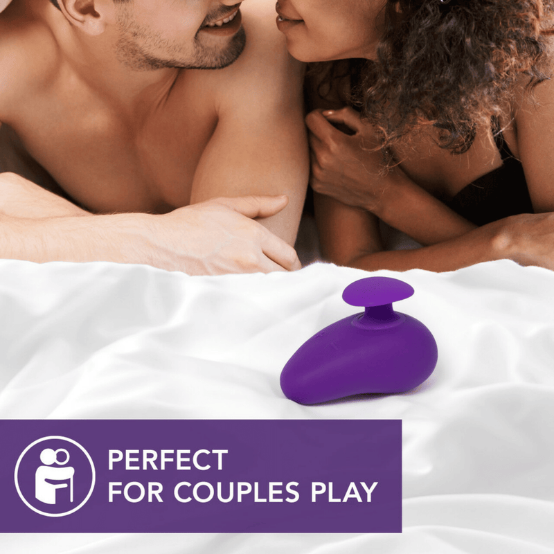 Ergonomic couples vibrator with dual motors for powerful vibrations