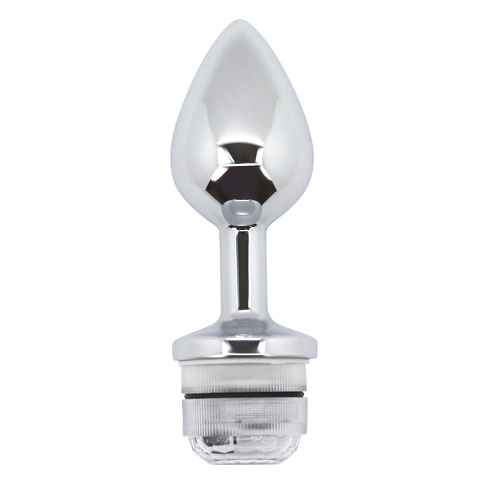 Light-Up Metal Anal Plug with Remote TooTimid.com Light-Up Metal Anal Plug with Remote TooTimid.com