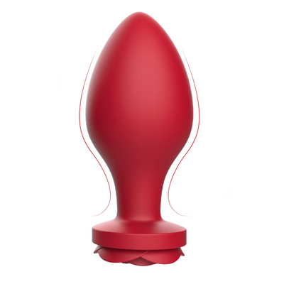 Rose anal plug upright.