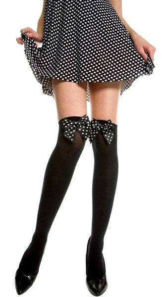 Thigh-High w/ Bow - One Size Available - Lingerie