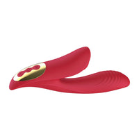 Dual-action vibrating A-Spot and G-Spot vibrator with air pulse clit stimulator