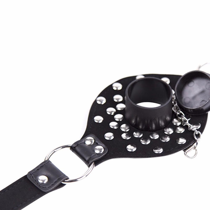 Leather Bondage Mouth Gag For Kinky Couples - Bondage