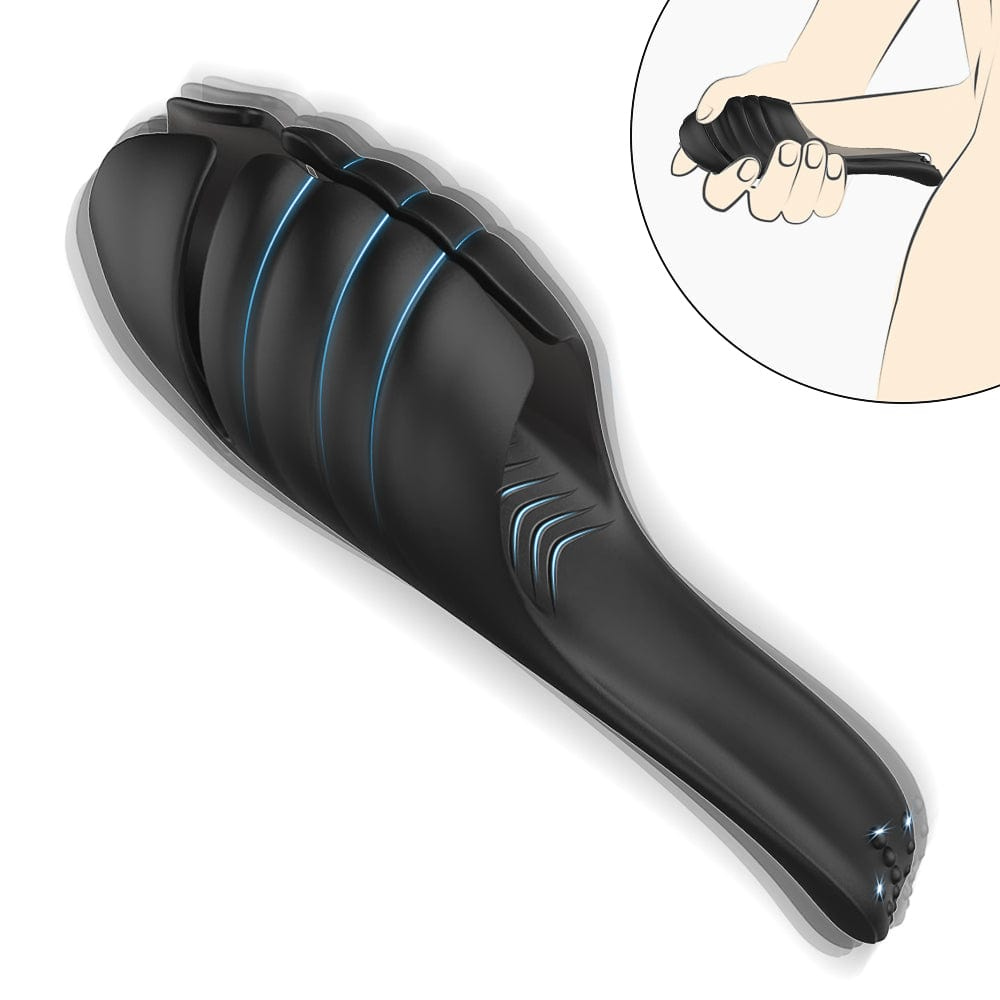Vibrating penis massager shown on an illustration.
