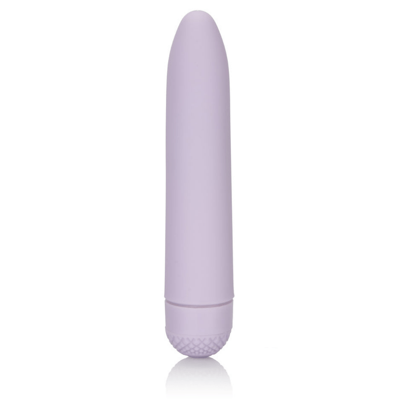 Image of the purple vibrator upright.