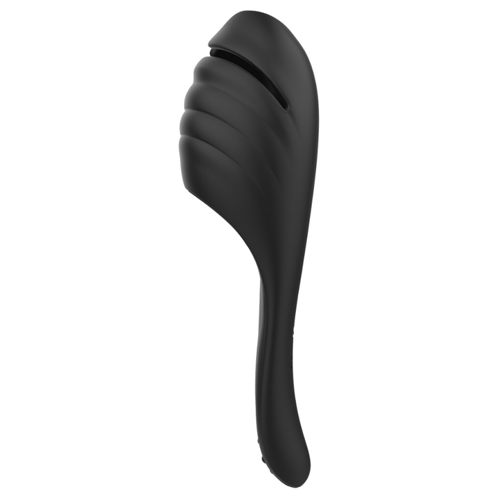 Another image of the vibrating penis massager from the side.