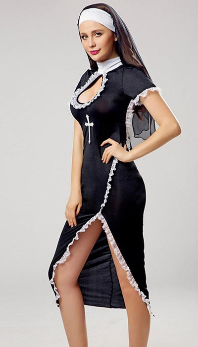 Sexy Adult Nun Costume - Lingerie