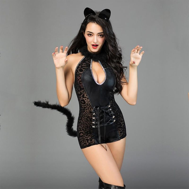 Kitty Cat Sexy Adult Roleplay Costume - Lingerie