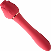 Image of the bloomgasm dual-ended rose wand vibrator.
