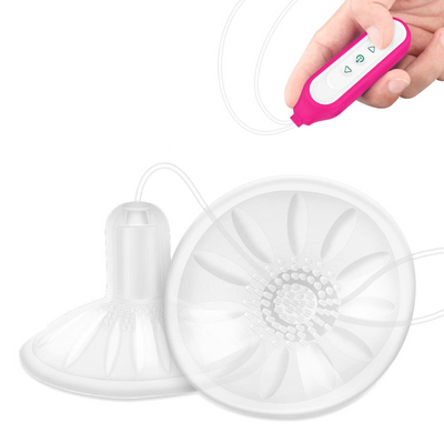 Clear silicone nipple suckers with wired remote