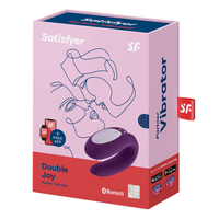Image of the product packaging of the purple vibrator.