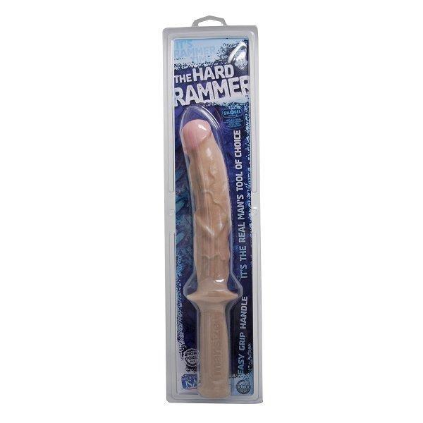The Hard Rammer Easy Grip Handle Flesh - Dildos