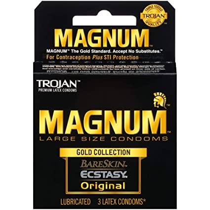 Trojan Magnum Large Size Condoms Ecstasy Original - Condoms