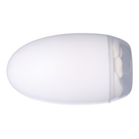 Picture of the rose masturbator with the case and lid from the side.