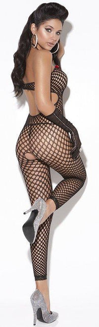 Black Footless Bodystocking - One Size and Queen Available - Lingerie
