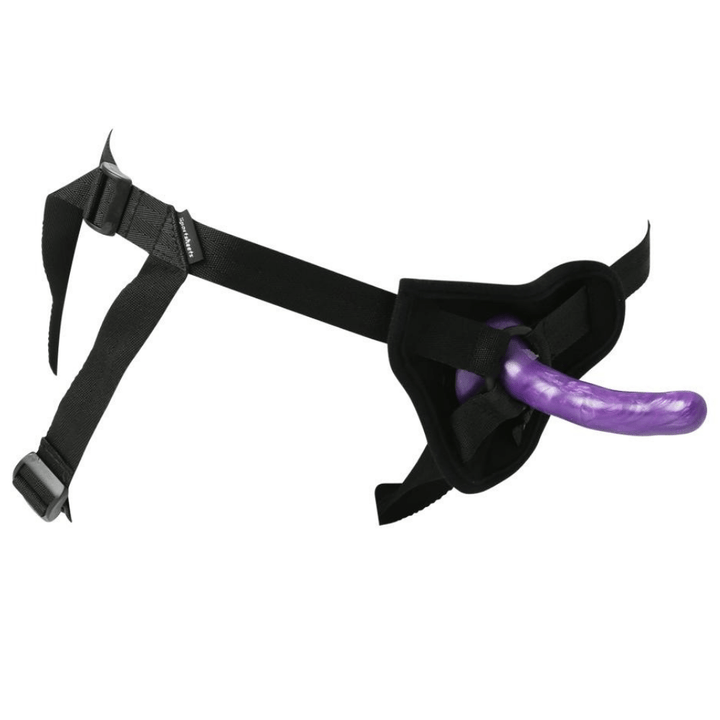 Image of the strap on from the side.