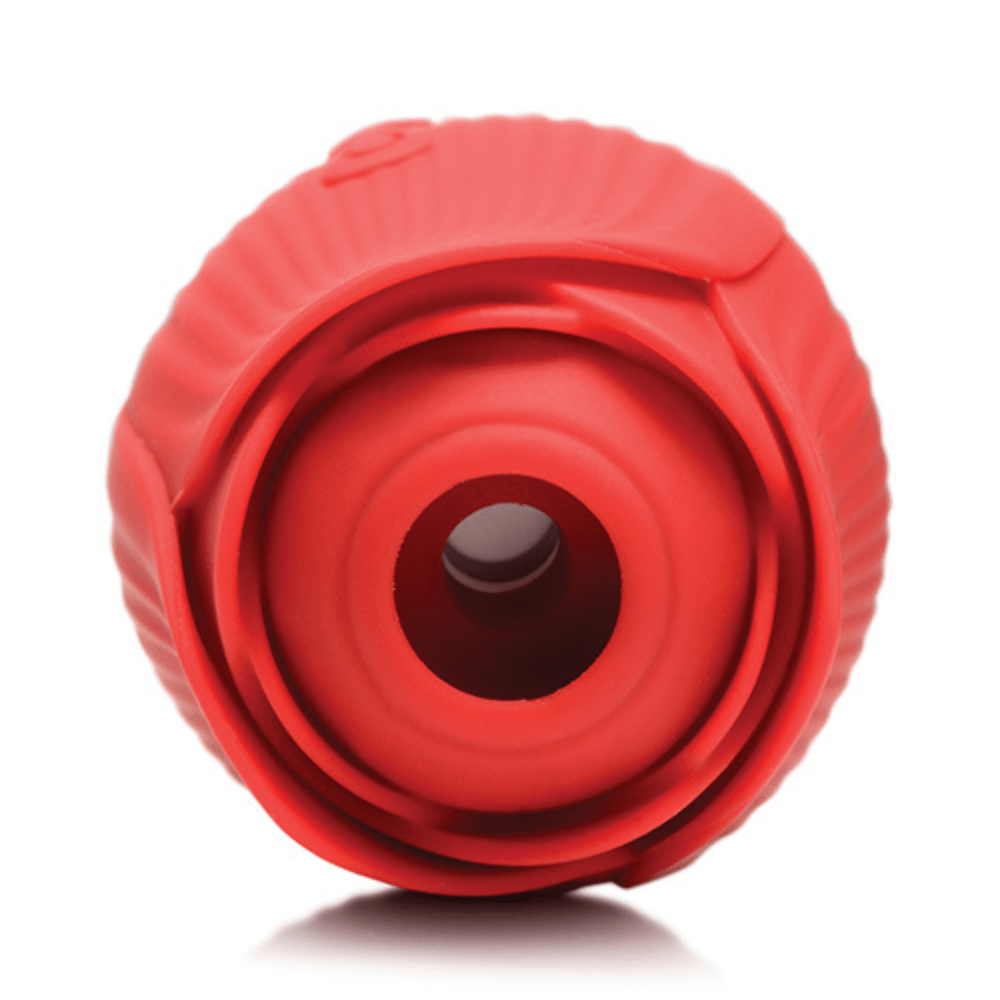 Close-up image of the top of the rose teaser, showing the suction hole.