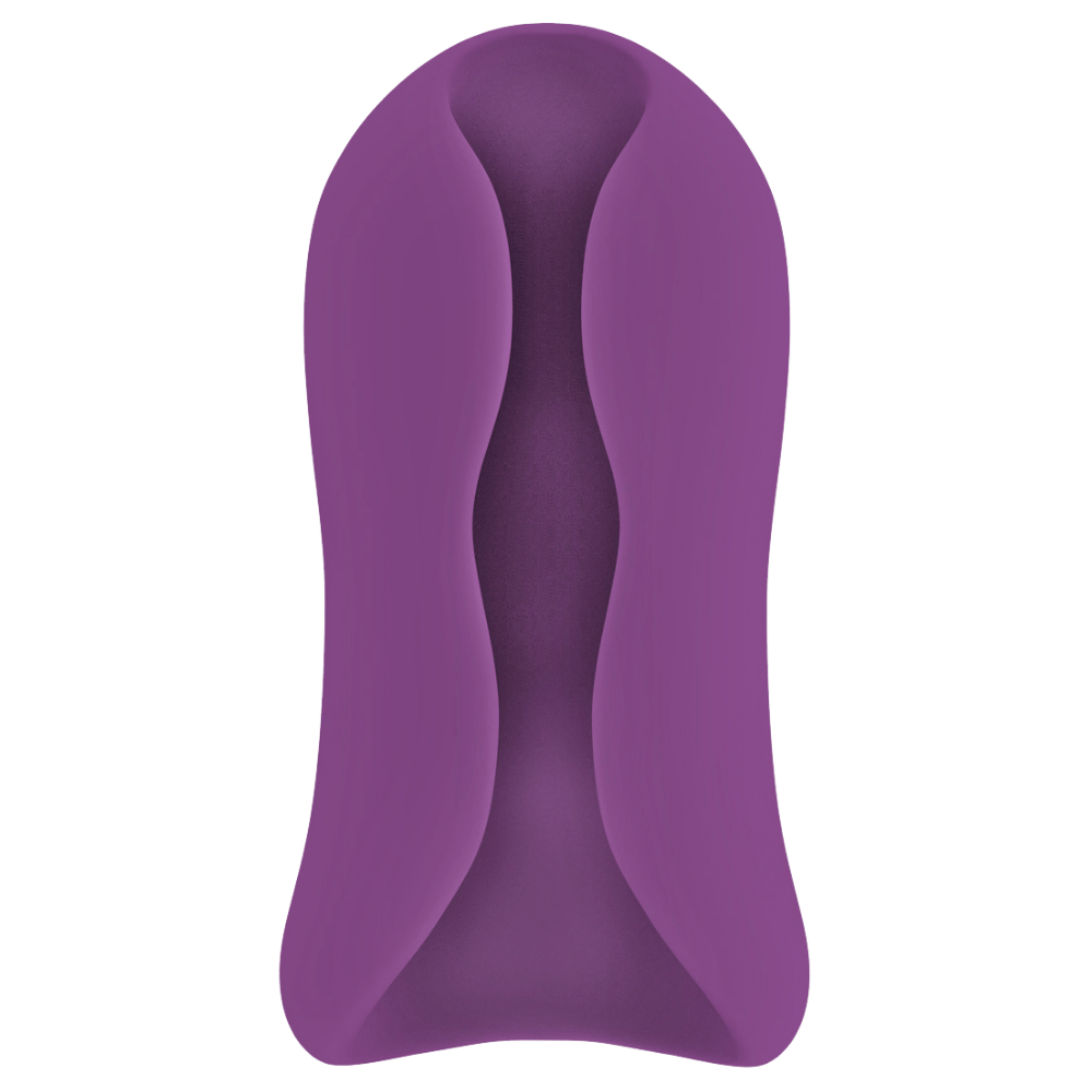 Image of the masturbator from above, laying down on its back.