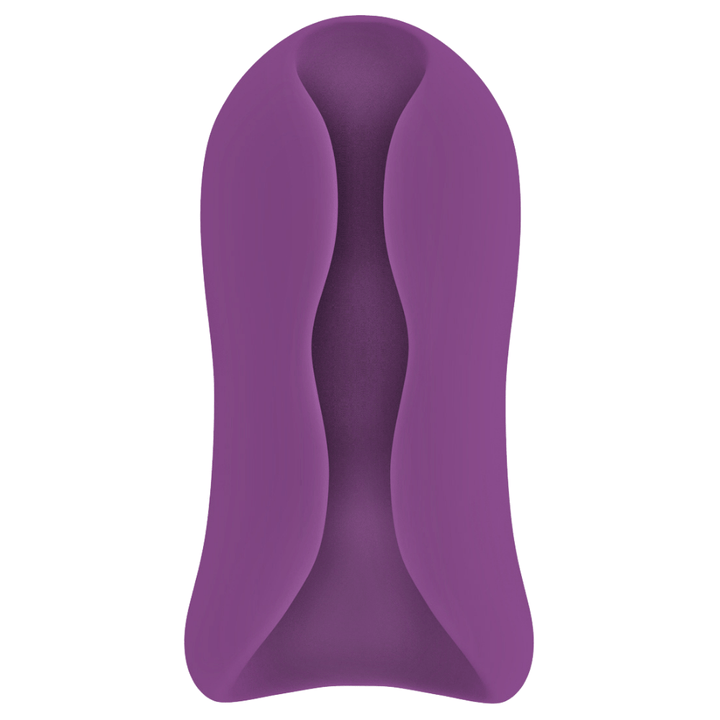 Image of the masturbator from above, laying down on its back.