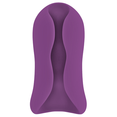 Image of the masturbator from above, laying down on its back.