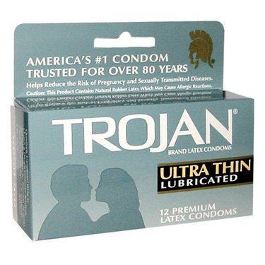 Trojan Ultra Thin 12PK - Male Sex Toys