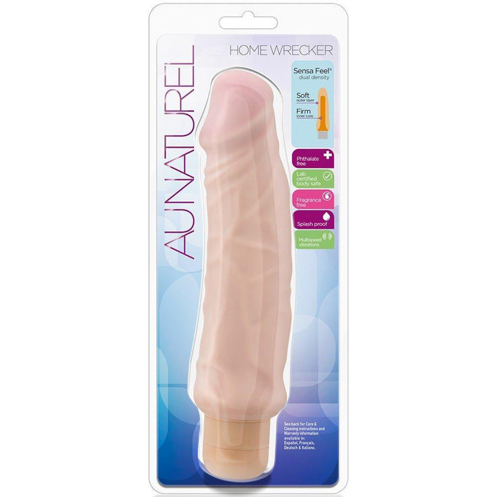 Plastic packaging shown for this homewrecker realistic dildo