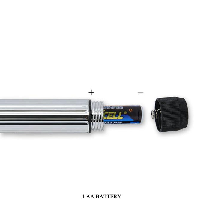 Silver Basic Vibrator | Requires 1 AA Battery