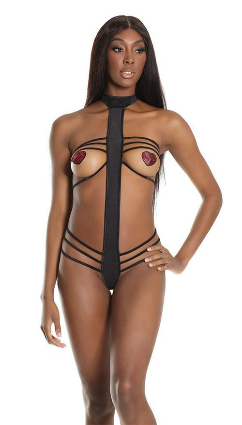 Halter Neck Strapless Teddy - Lingerie