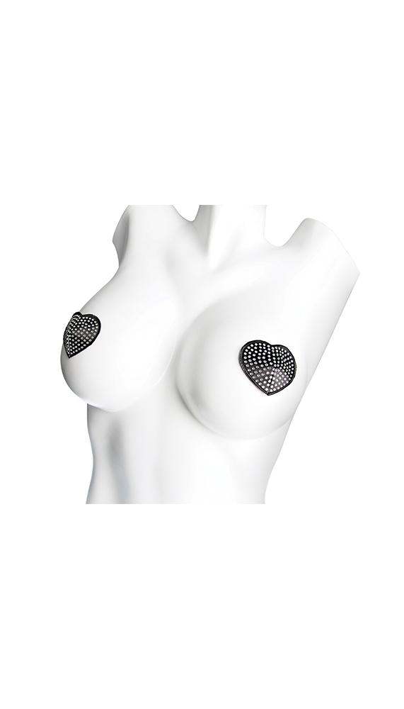 Heart Shape Nipple Pasty Set - Lingerie