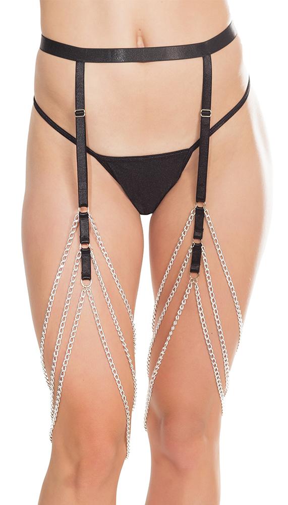 Coquette Chain Garter Belt - Lingerie