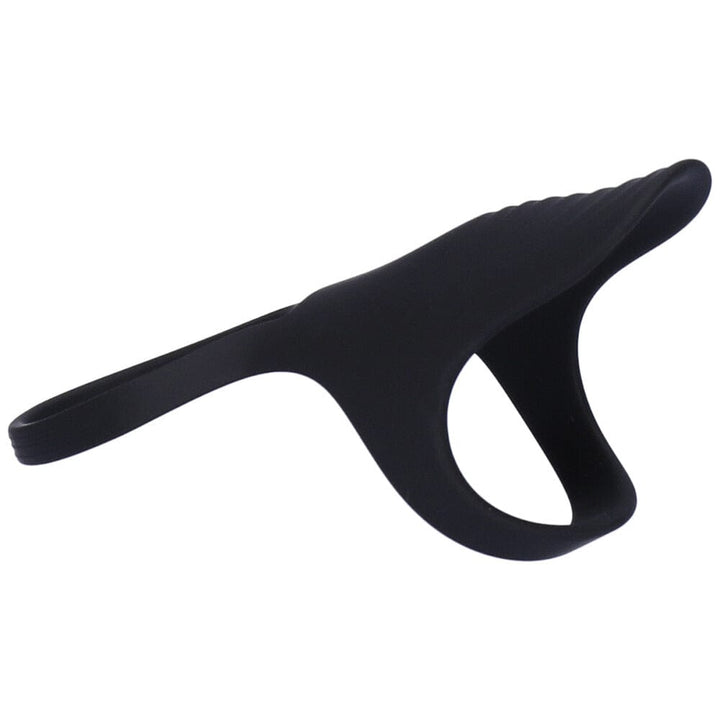 Erection enhancing silicone cock cage ring