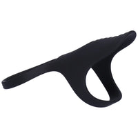Erection enhancing silicone cock cage ring