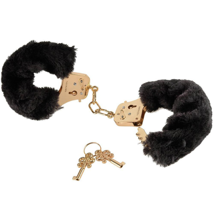 Fetish Fantasy Gold Deluxe Furry Cuffs - Bondage