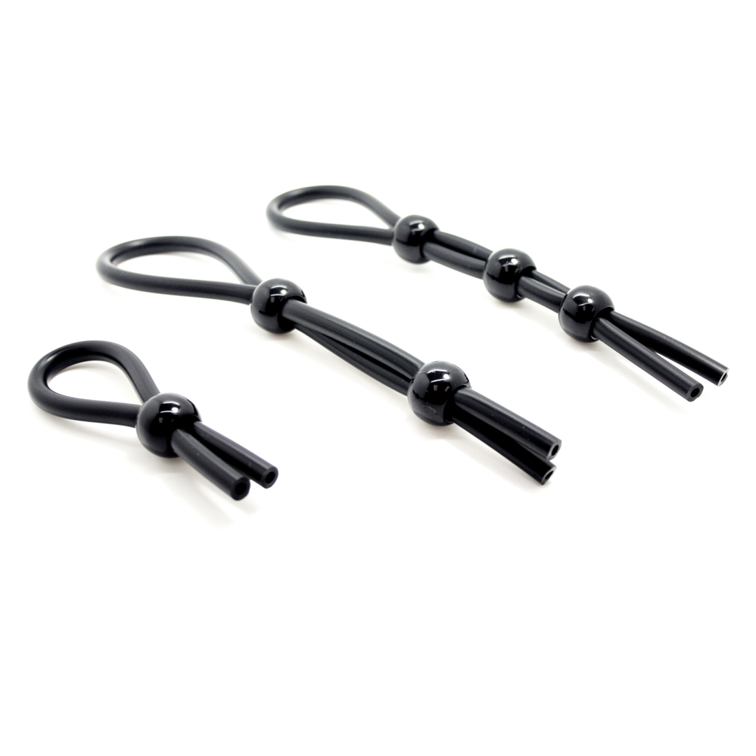 Beaded Lasso Cock Ring - Single Lasso, Double Lasso & Triple Lasso Options Available! - Bondage