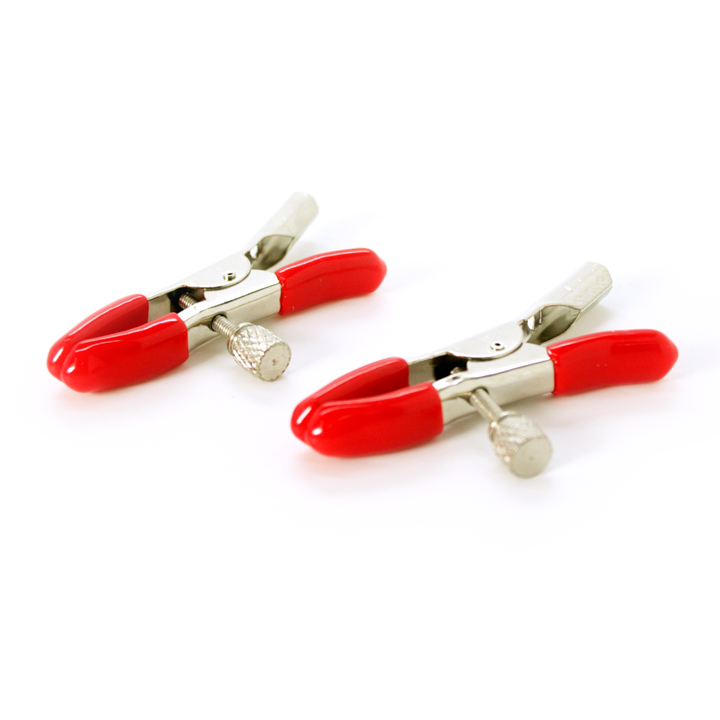 Adjustable Metal Nipple Clamps - Multiple Color Options Available! - Bondage