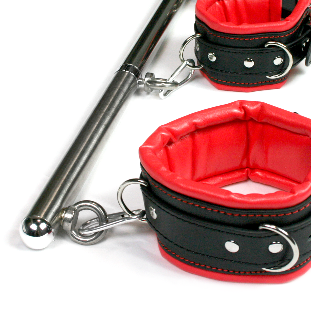 Expandable Bondage Spreader Bar & Cuff Set - Bondage