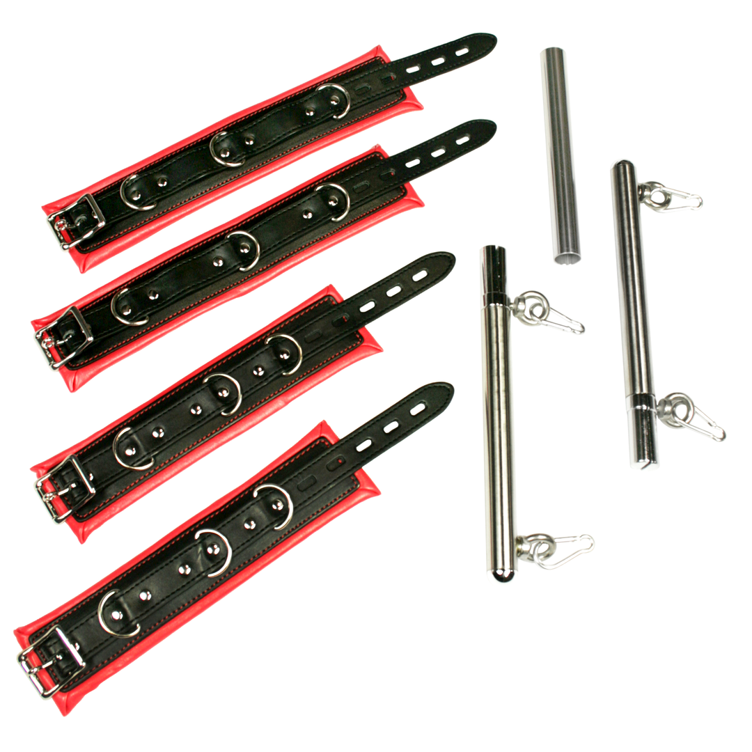 Expandable Bondage Spreader Bar & Cuff Set - Bondage