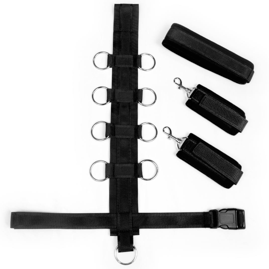 Collar and Body Wrist Restraint - Bondage