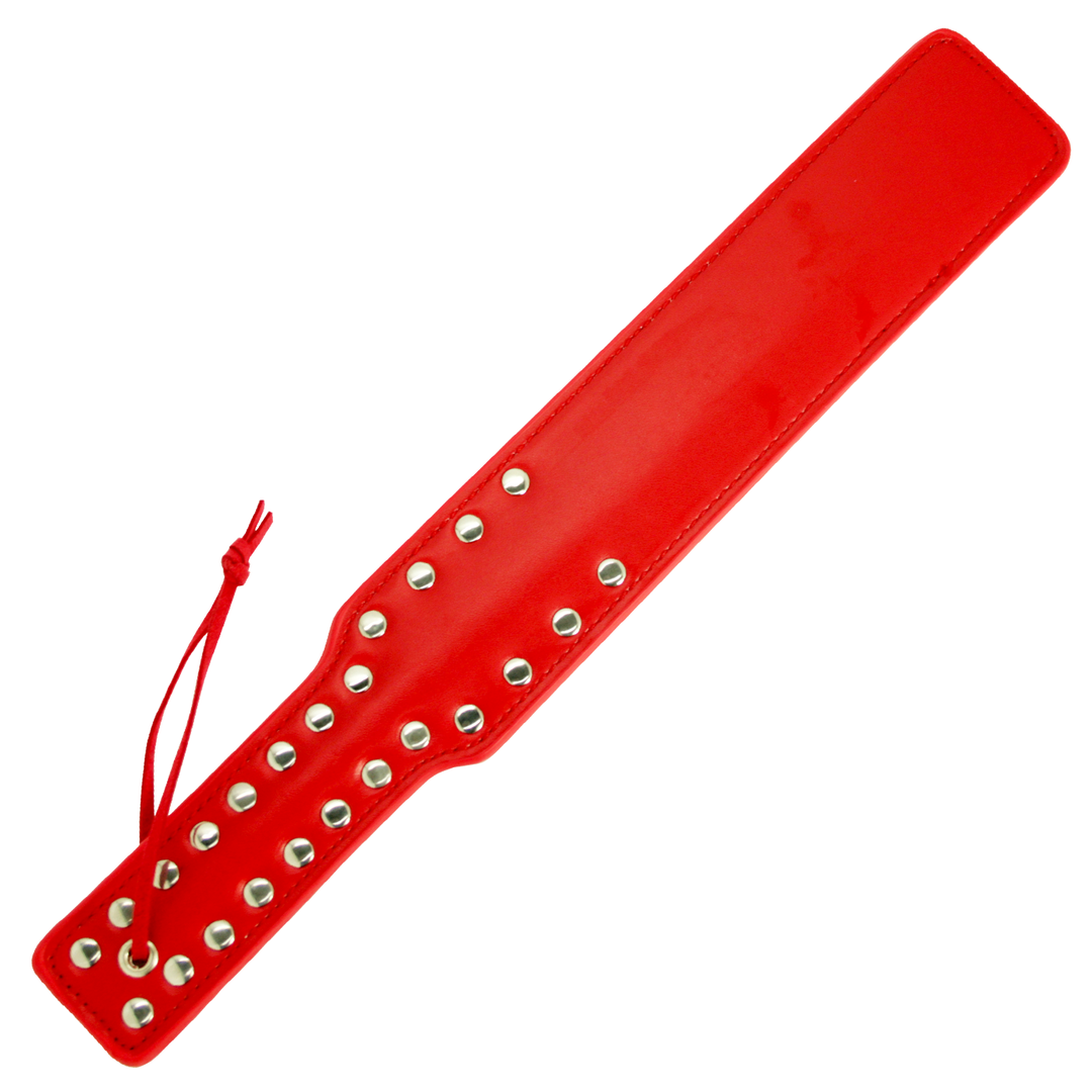 Leather Studded Spanking Bondage Paddle - Bondage