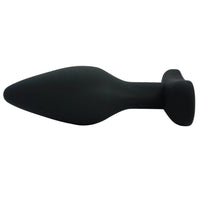 Black butt plug with tapered tip