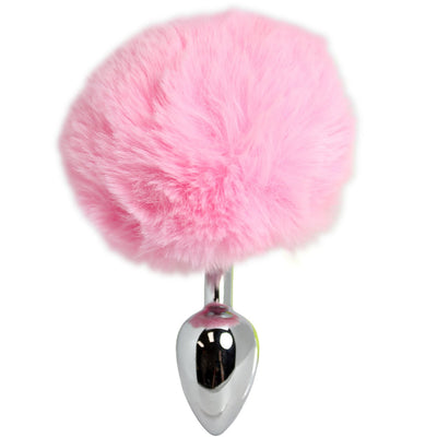 Pink Sexy Bunny Tail Anal Plug - Anal Toys