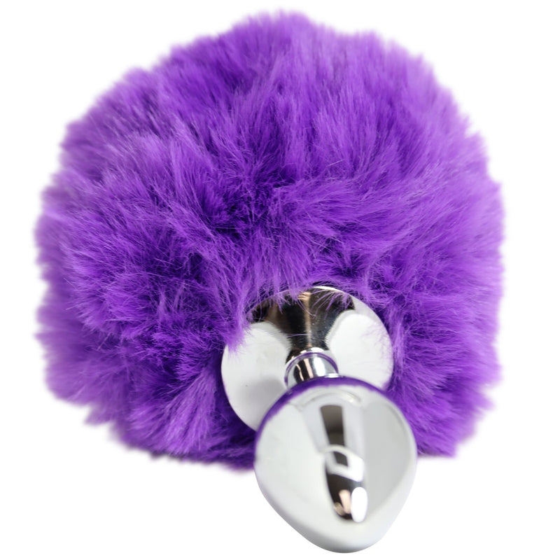Purple Sexy Bunny Tail Anal Plug - Anal Toys