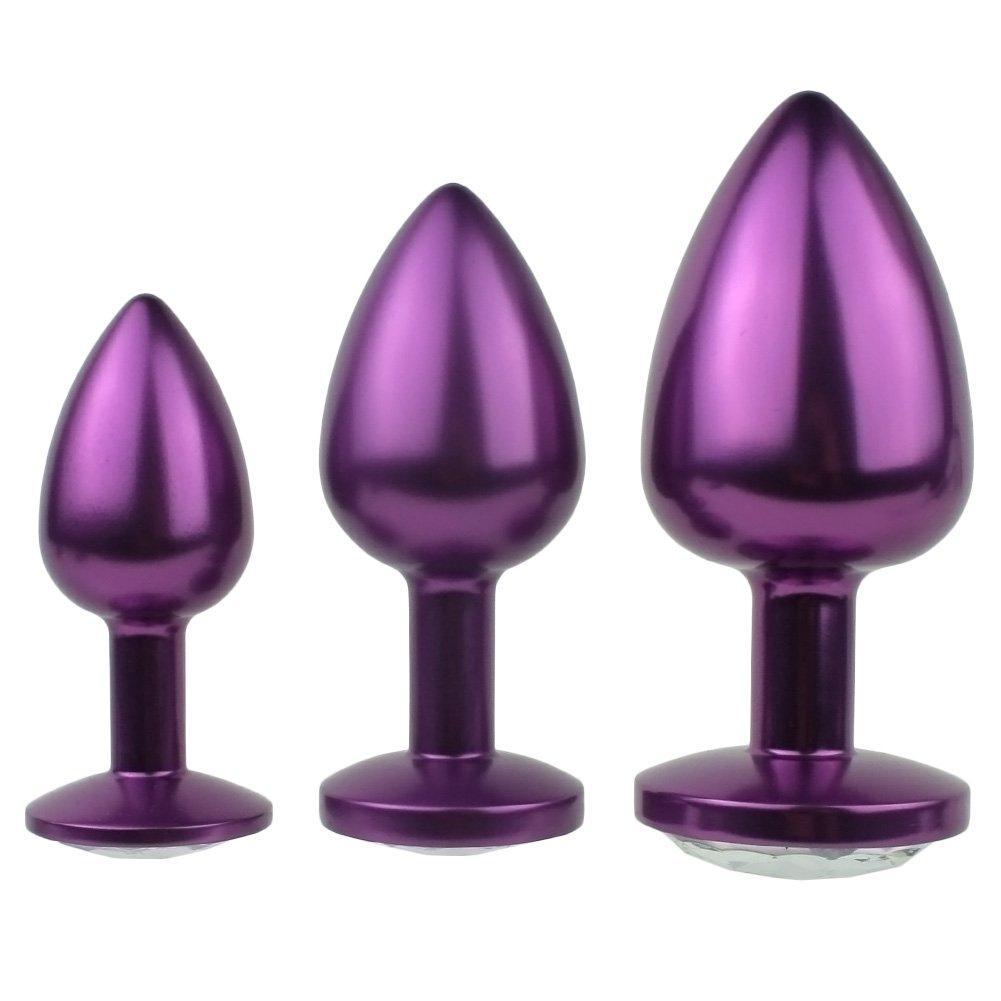 Jeweled Aluminum Anal Plug - Great for Temperature Play! - Anal Toys