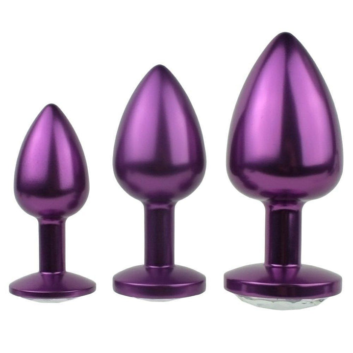 Jeweled Aluminum Anal Plug - Great for Temperature Play! - Anal Toys