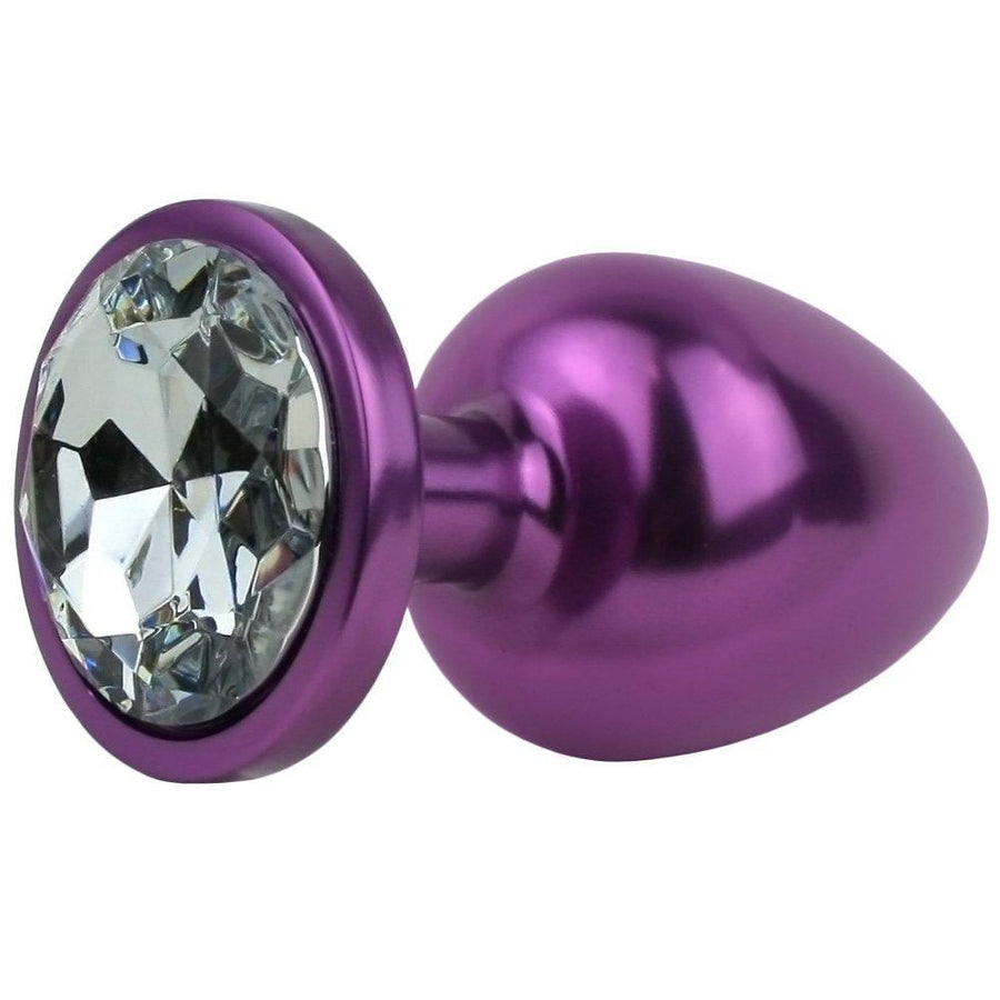 Jeweled Aluminum Anal Plug - Great for Temperature Play! - Anal Toys