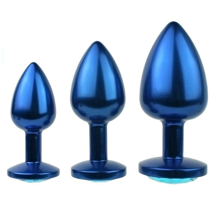 Jeweled Aluminum Anal Plug - Great for Temperature Play! - Anal Toys