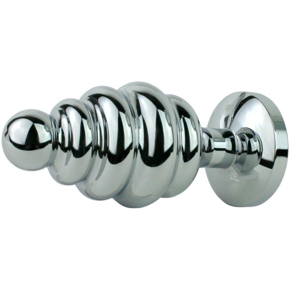 Jewel Metal Booty Plug - Rippled for Intense Sensations! - Anal Toys