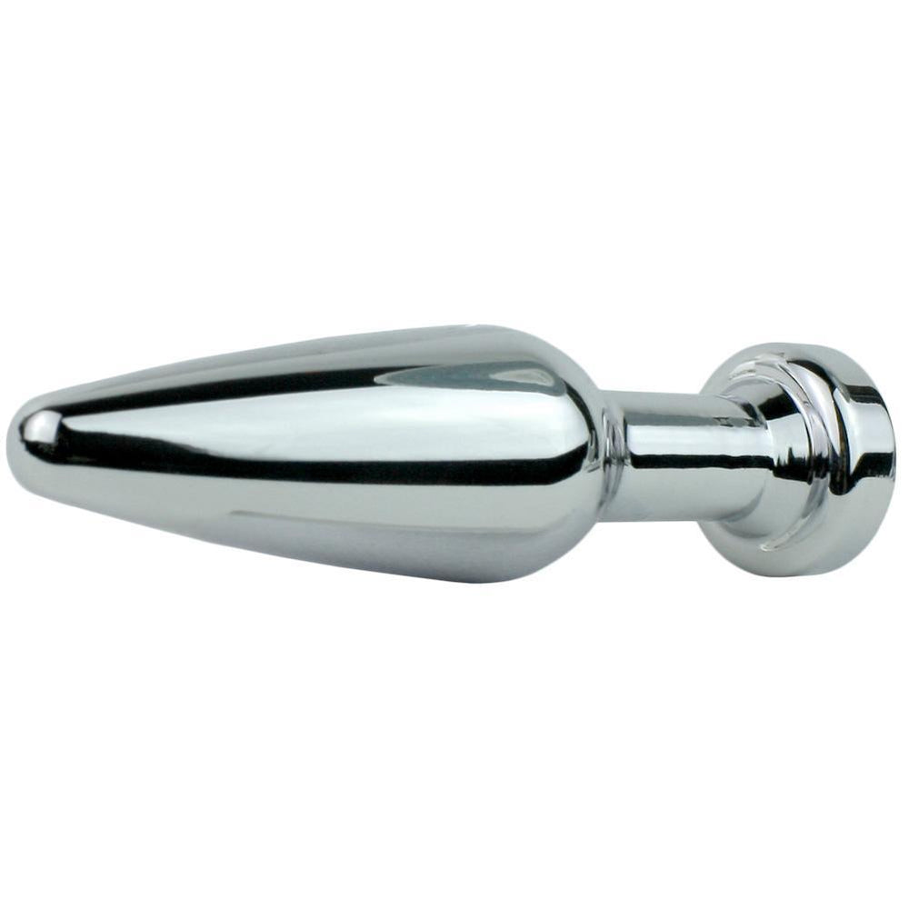 Royal Sapphire Tapered Metal Butt Plug - Anal Toys