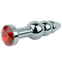 Sexy Red Ruby Aluminum Butt Plug  - Anal Toys