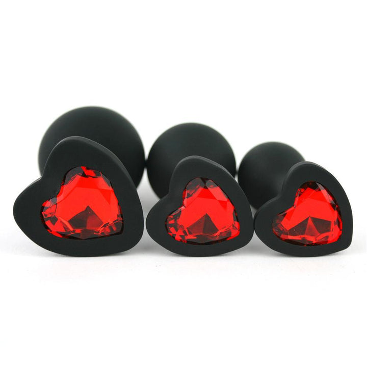 Silicone Heart Anal Plug - Anal Toys